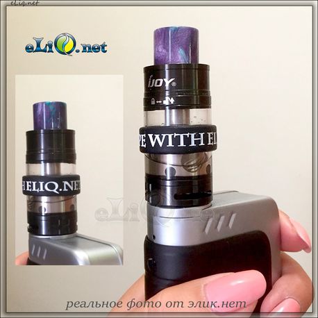 Широкий  дрип-тип, мундштук для Smoktech SMOK TFV8 и iJoy Tornado