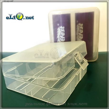 Soshine пластиковый кейс - футляр для 2х аккумуляторов 26650