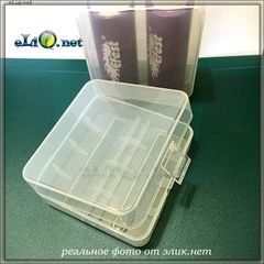Soshine пластиковый кейс - футляр для 2х аккумуляторов 26650