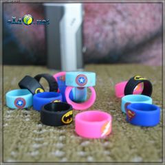 22 мм Captain America Vape Band - широкое декоративное силиконовое колечко для эл. сигареты. Капитан Америка.