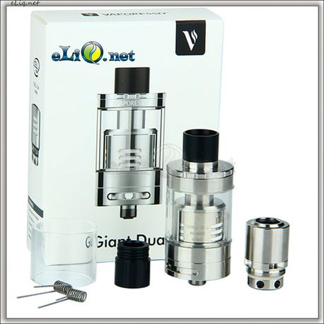 Vaporesso Giant Dual Tank with RTA Deck - 4ml - сабомный атомайзер с обслуживаемой базой.﻿