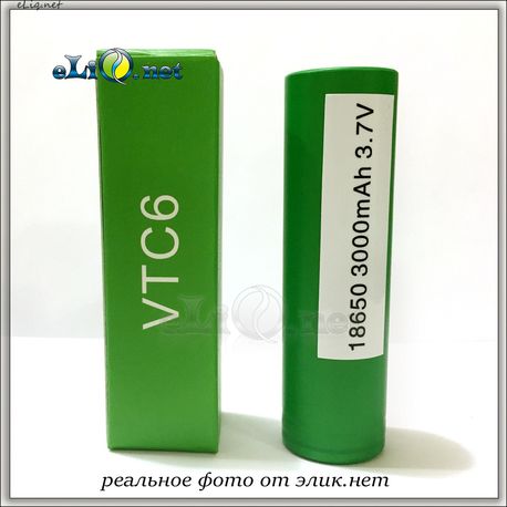 [30A] 3000mah Sony VTC 6 IMR18650  - flat top - Высокотоковый аккумулятор 