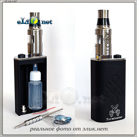 Smokeless Owl Terminator Starter Kit - мехмод + атомайзер для дрипа, набор - сквонк Терминатор.