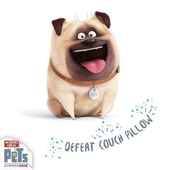 Мопс Мел. Тайная жизнь домашних животных. Мягкая игрушка. The Secret Life of Pets. Mel
