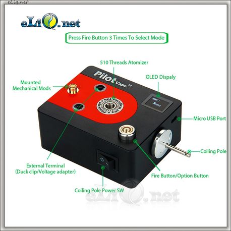 PilotVape Coil Magician Tab - электрический инструмент для намотки спирали + тестер.