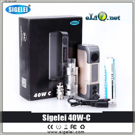 [предзаказ] SIGELEI 40W-C TC Box Mod + Tank. боксмод вариватт с температурным контролем + сабомный атомайзер.