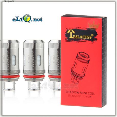 Tesla Shadow Mini Coil. Испаритель на сабомный атомайзер. 
