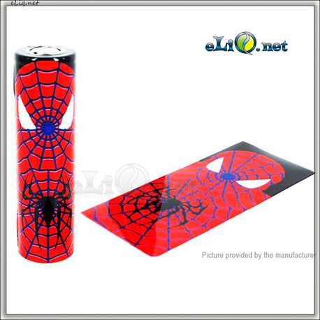 Spiderman. Человек-паук. Термоусадка для аккумуляторов 18650