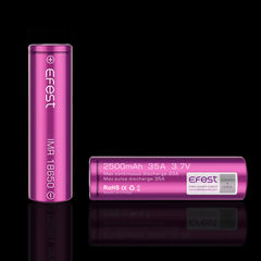 Efest IMR18650 2500mah (Purple) 2014 with flat top [35A] Высокотоковый аккумулятор