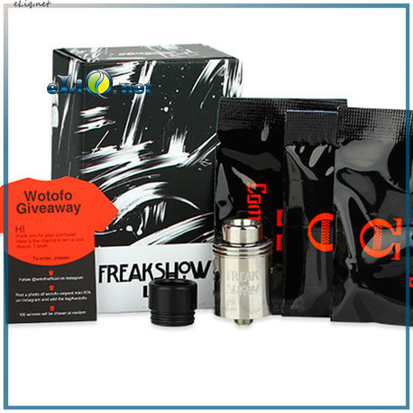 Дрипка WOTOFO Freakshow 22 RDA V2 - обслуживаемый атомайзер для дрипа. Фрикшоу.