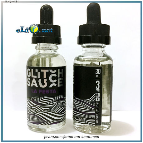 30 мл La Festa от Glitch Sauce. Жидкость для заправки электронных сигарет. Фрукт.