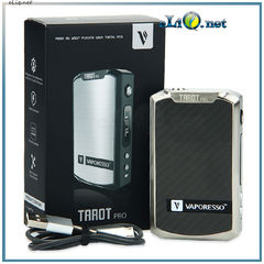 160W Vaporesso TAROT PRO VTC MOD - вариватт с ТК. Стальной и желтый.