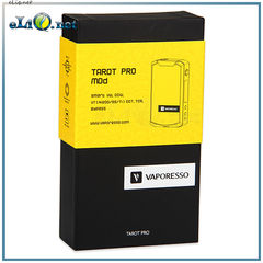 160W Vaporesso TAROT PRO VTC MOD - вариватт с ТК. Стальной и желтый.