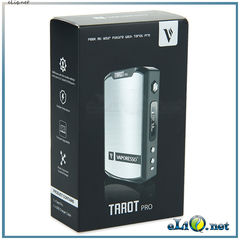 160W Vaporesso TAROT PRO VTC MOD - вариватт с ТК. Стальной и желтый.