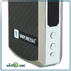 160W Vaporesso TAROT PRO VTC MOD - вариватт с ТК. Стальной и желтый.