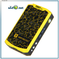 160W Vaporesso TAROT PRO VTC MOD - вариватт с ТК. Стальной и желтый.