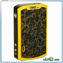 160W Vaporesso TAROT PRO VTC MOD - вариватт с ТК. Стальной и желтый.