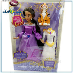 Поющая кукла принцесса Жасмин с платьем и тигром. (Disney) Дисней. Оригинал США.