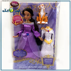 Поющая кукла принцесса Жасмин с платьем и тигром. (Disney) Дисней. Оригинал США.