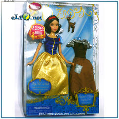 Поющая кукла принцесса Белоснежка с платьем и олененком (Disney). Игрушка Дисней оригинал США.