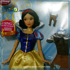Поющая кукла принцесса Белоснежка с платьем и олененком (Disney). Игрушка Дисней оригинал США.