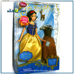 Поющая кукла принцесса Белоснежка с платьем и олененком (Disney). Игрушка Дисней оригинал США.