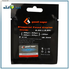 GeekVape Staggered Fused Clapton SS316L Coil - спирали из нержавеющей стали, коттон.