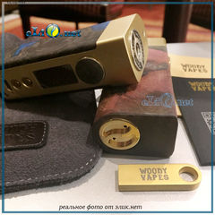 Woody Vapes Stabilized Wood S3 80W TC Box MOD боксмод вариватт с ТК, стаб дерево.