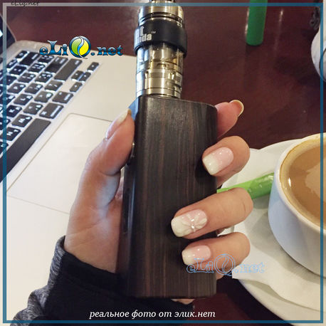 Woody Vapes E118 75W TC Box Mod боксмод вариватт с ТК, дерево.