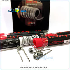 WotofoClapton Parallel Coil (2*28ga+32ga) 0.5 ОМ.  Kanthal A1. Намотка. Спираль из клептон кантала (параллель).