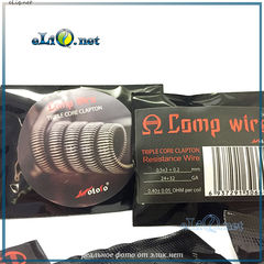 WotofoClapton Parallel Coil (2*28ga+32ga) 0.5 ОМ.  Kanthal A1. Намотка. Спираль из клептон кантала (параллель).
