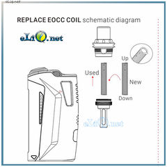 Tesla Aio 70W Kit. Набор всё в одном - Бокс мод + атомайзер с EOCC Coil