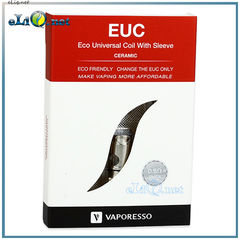 Vaporesso Ceramic EUC  - универсальный керамический испаритель. Набор из 10 испарителей + корпус.