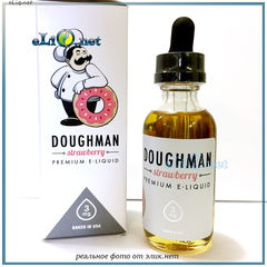 Doughman Strawberry - Premium e-liquid - Baked in USA. Доугмен - Клубника. США.