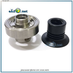 Стальная верхняя часть и делриновый дрип-тип для Tobeco Super Tank Mini.