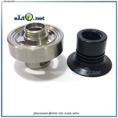 Стальная верхняя часть и делриновый дрип-тип для Tobeco Super Tank Mini.