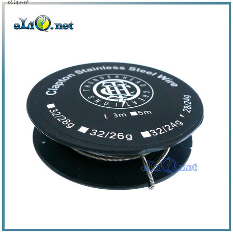 ThunderHead Clapton Stainless Steel Wire 28/24ga. Клептон  из нержавеющей стали 0.32 мм обвит 0.5 мм 3 метра