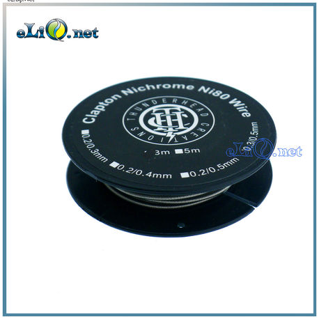 ThunderHead Clapton Nichrome Ni 80 Wire 28/24ga Клэптон нихром 0.32 мм обвит вокруг 0.5 мм Катушка 3 метра