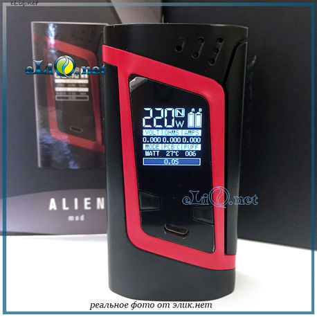 220W SMOK Alien TC BoxMod супер мощный боксмод вариватт с температурным контролем.