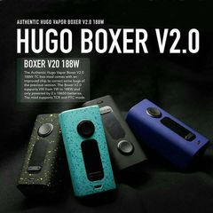 HugoVapor Hugo Boxer V2.0 188W Box Mod боксмод с TC, TCR, PTC.