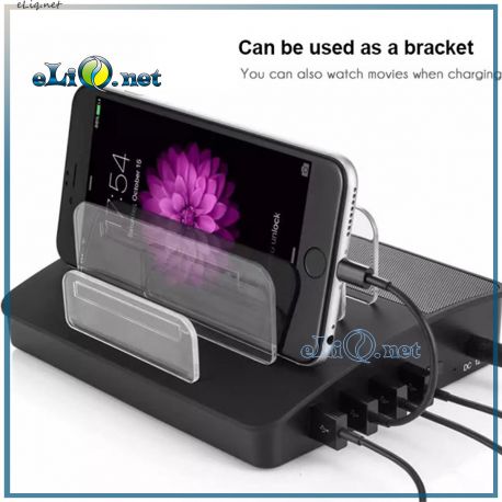 Док-станция, зарядка, спикер. Super Bass Bluetooth Speaker Dock with 4-Port Faster Charging Station Dock C007