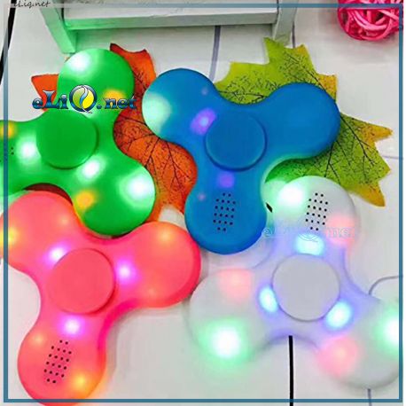 Светящийся Спиннер - спикер / LED Light Bluetooth Speaker Spinner Игрушка антистресс