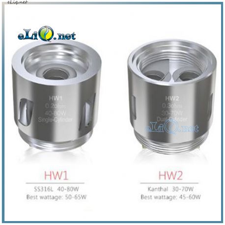 Испаритель SS316L 0.2ома HW1 Dual-Cylinder для Eleaf Ello Mini и Ello Mini XL Танк