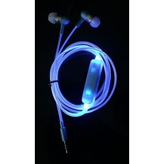 Color Change LED Earphones iPhone, Samsung светящиеся наушники - гарнитура для смартфонов.