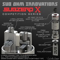 Subzero X Competition Kit от Sub Ohm Innovations (SOI) - оригинал. Мехмод и дрипка SZX