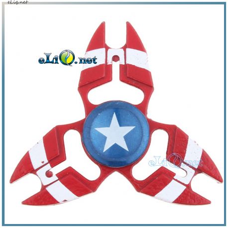 Металлический спиннер Капитан Америка. Captain America Hand Spinner Fidget Toy