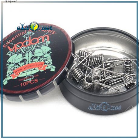 2шт. 0.7 Ом. Super Clapton 26ga * 32ga A1 0,1 * 0,9 FLAT крутые койлы от компании Vpdam.