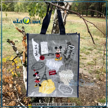 Mickey Travel Reusable Tote - сумка Микки и Минни Путешествия. Дисней оригинал из США