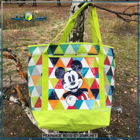Mickey Mouse Swim Tote - большая сумка-шоппер зеленая. Дисней оригинал из США
