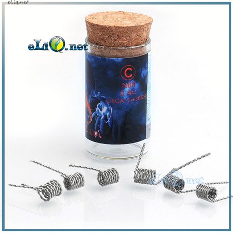 Тип C Demon Killer N80 Flame Coil 28ga*2+38ga. Твистед фьюзед клептон из нихрома